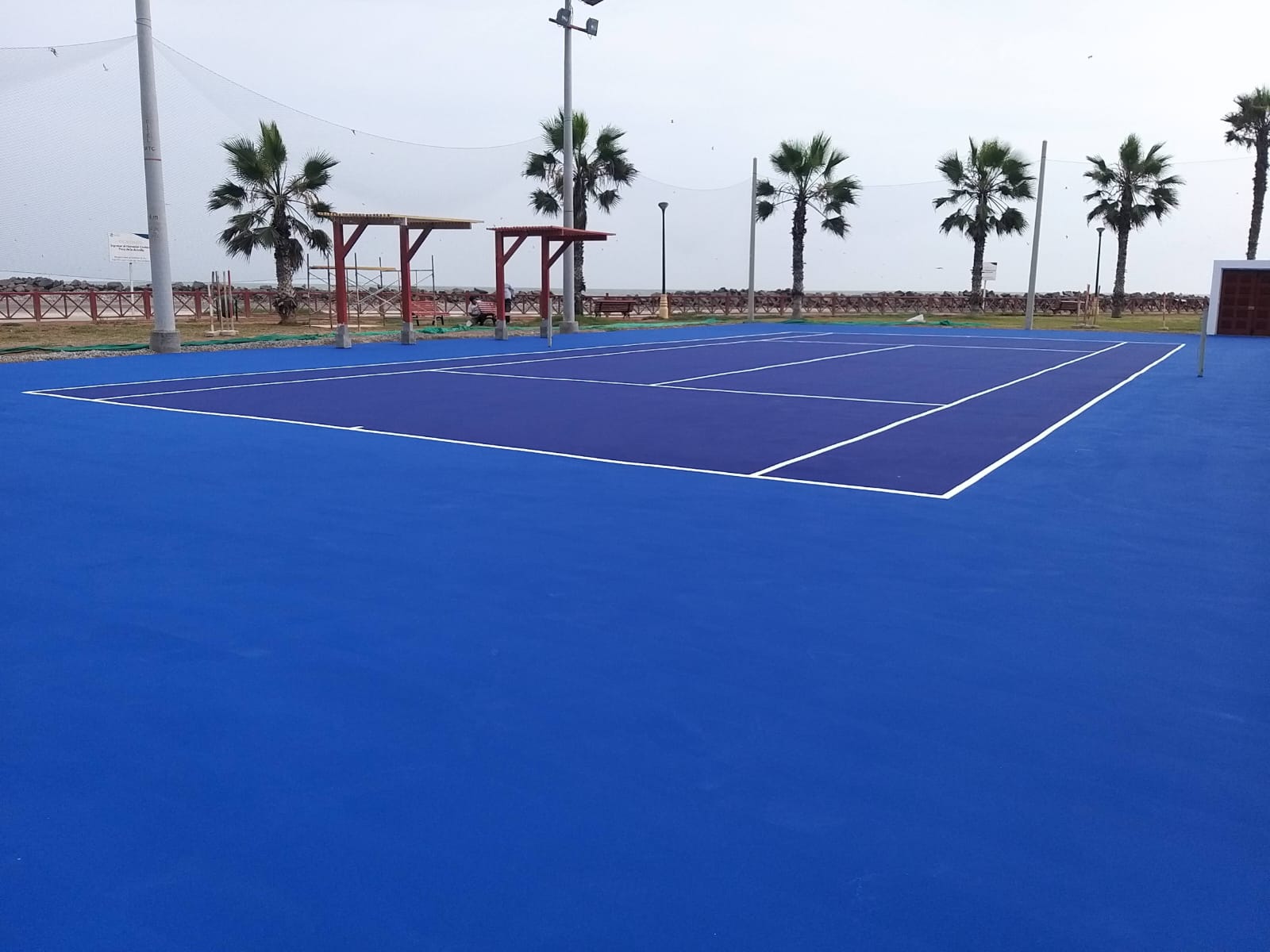 Cancha de tenis acrílico Laykold